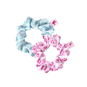 001. Barbie ❤️ GLOV Scrunchies Pink & Blue Panther Small