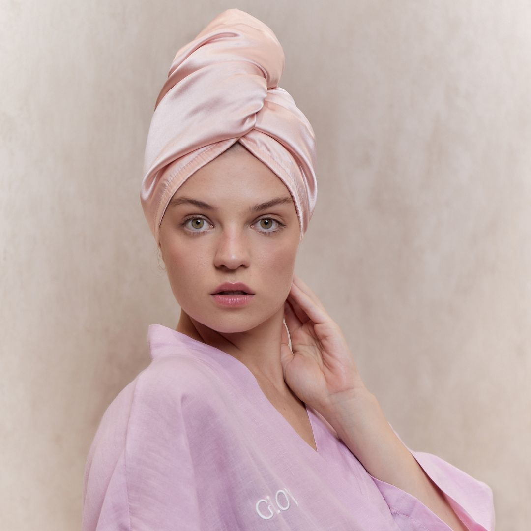 06. GLOV Hair Wrap Satin Pink