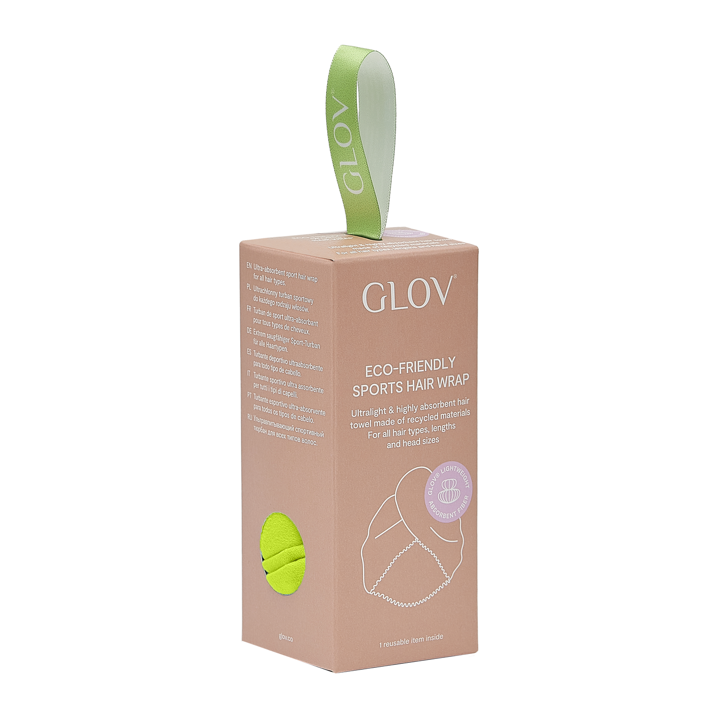 06. GLOV Sports Hair Wrap Lime