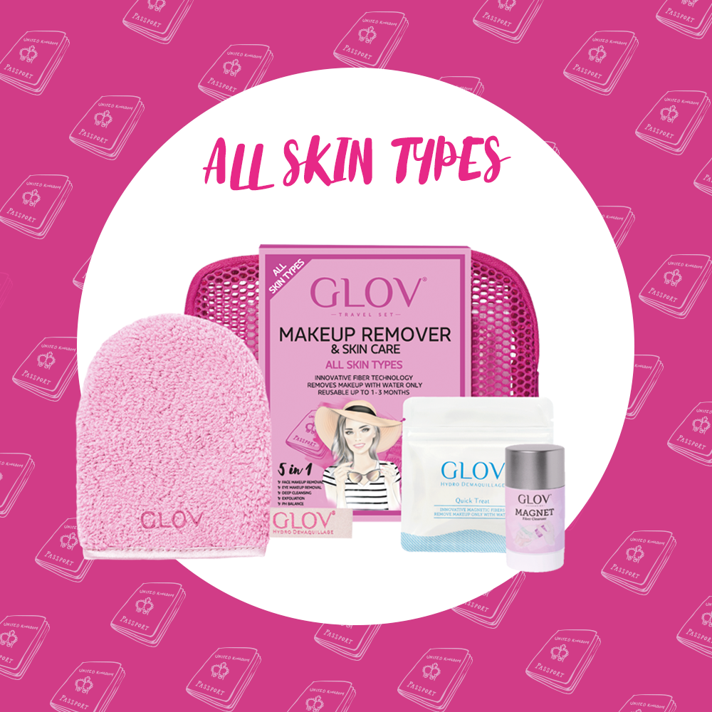glov.gr, glov makeup remover only with water for all skin types, cozy rosie travel set