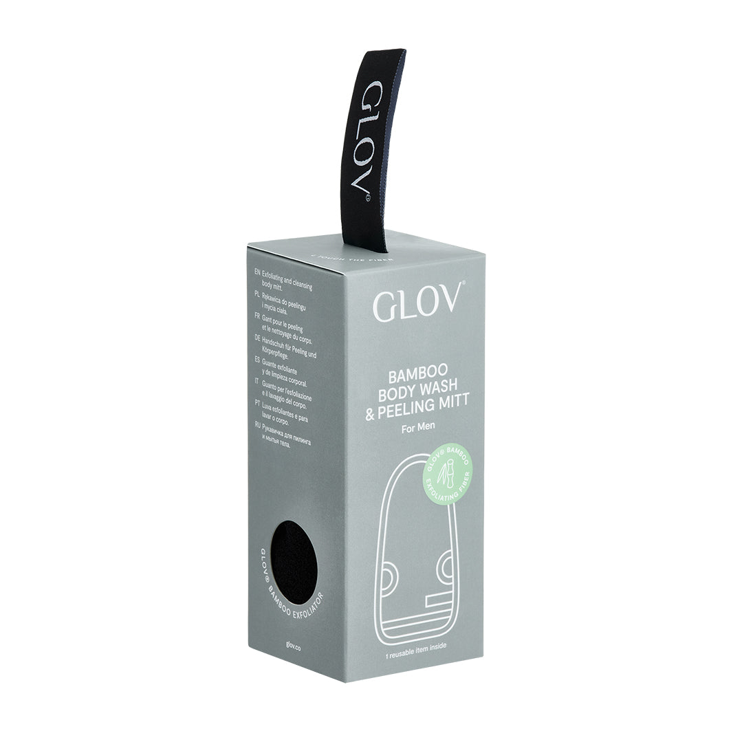Το νέο GLOV Man είναι ένα εργονομικά σχεδιασμένο γάντι για τον καθαρισμό και την ήπια απολέπιση του ανδρικού σώματος.