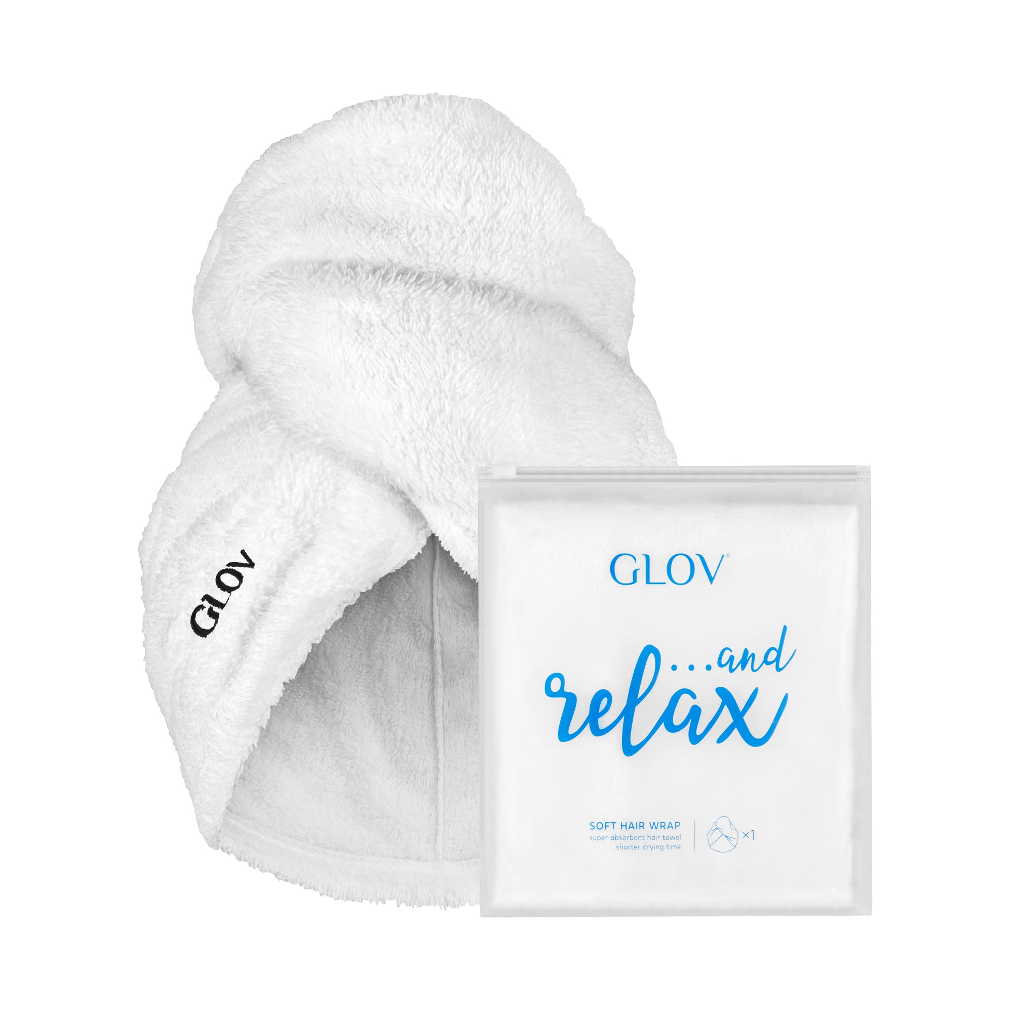 06. GLOV Hair Wrap Soft White