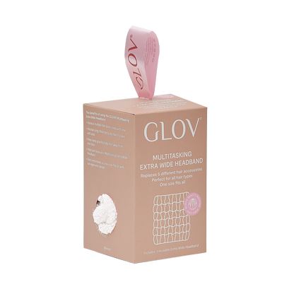 Το GLOV Extra Wide Headband είναι το πιο Multitasking αξεσουάρ μαλλιών, καθώς μπορεί να φορεθεί ως τουρμπάνι, scrunchie, κορδέλα, ακόμα και ως κασκόλ! Το ύφασμά του είναι έξτρα απαλό, απορροφητικό και παίρνει τη φόρμα του κεφαλιού, απομακρύνοντας από το πρόσωπο ακόμα και τα baby hair. 
