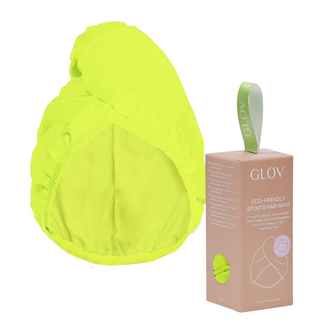 Το GLOV Sports Hair Wrap σε χρώμα Lime είναι η πιο φανταχτερή & χρήσιμη πετσέτα μαλλιών για μετά το λούσιμο! Οι super απορροφητικές μικροΐνες GLOV μειώνουν στο ελάχιστο το χρόνο που χρειάζονται τα μαλλιά σας να στεγνώσουν, ενυδατώνουν και προστατεύουν τη δομή της τρίχας!