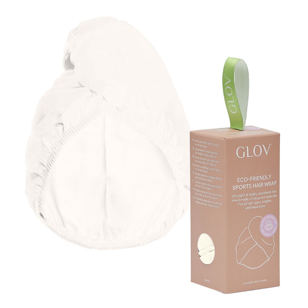 Το GLOV Sports Hair Wrap σε χρώμα White είναι η πιο χρήσιμη πετσέτα μαλλιών για μετά το λούσιμο! 
