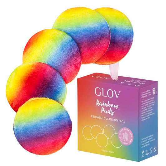 Τα GLOV Rainbow Pads ήρθαν για να σε συναρπάσουν! 5 πολύχρωμα επαναχρησιμοποιούμενα pads καθαρισμού κατασκευασμένα από τις πατενταρισμένες μικροΐνες GLOV!