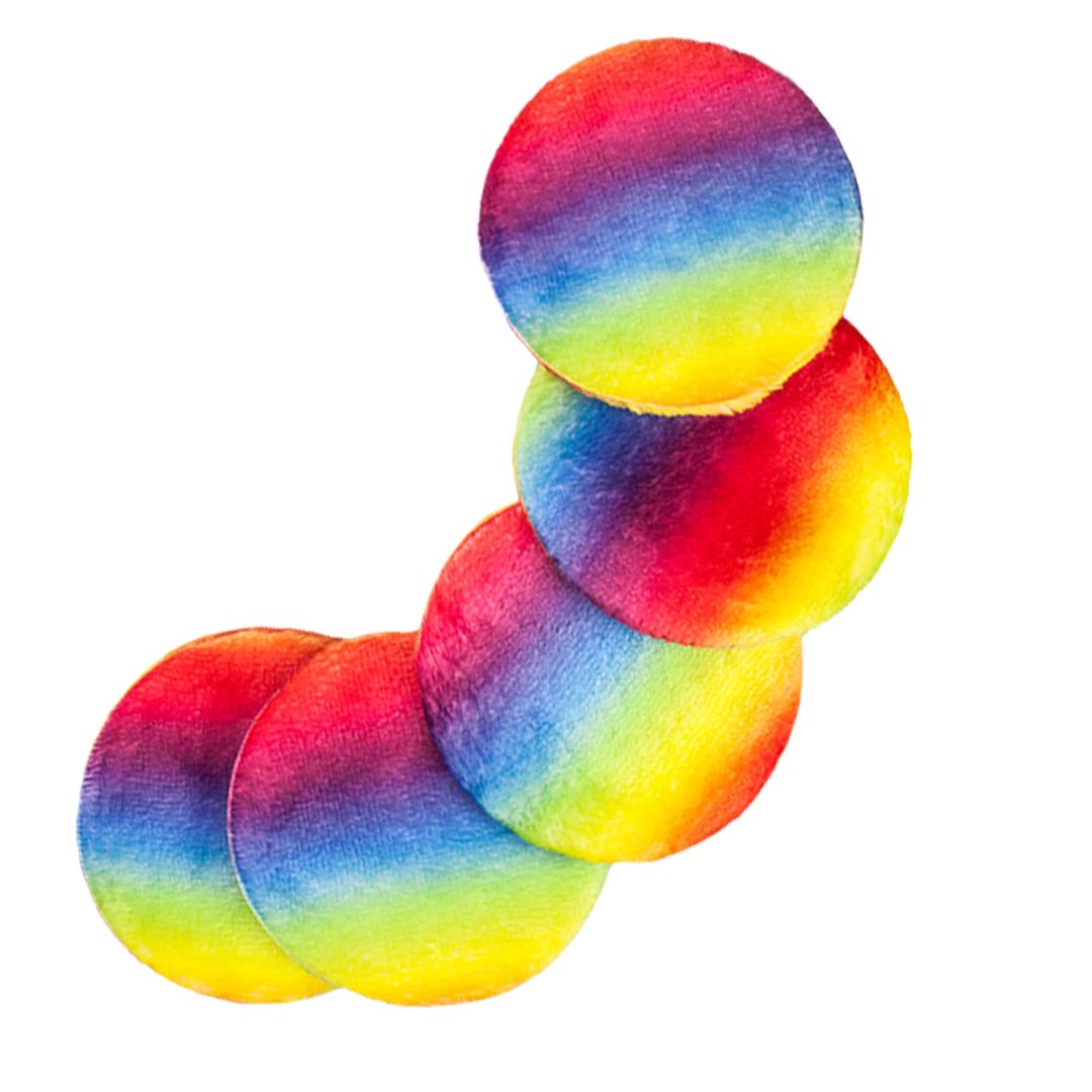 Τα GLOV Rainbow Pads ήρθαν για να σε συναρπάσουν! 5 πολύχρωμα επαναχρησιμοποιούμενα pads καθαρισμού κατασκευασμένα από τις πατενταρισμένες μικροΐνες GLOV!